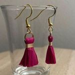 Handmade 2/$15 Pink Crepe Paper Earrings Photo 0