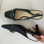 Anne Klein IFlex women’s leather square toe heels — size 9.5 Photo 2