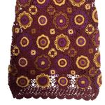 Newport News VTG  Crochet Granny Square Midi Dress Women M Boho Cottage 90s Y2K Photo 2