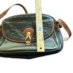 Vintage Peruzzi Black & Brown calfskin Crossbody Handbag Women's Bag Photo 4