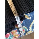 Free People  Solid Gold Ribbed Skirt Black L NWT Flared Knit Cozy Casual Photo 9