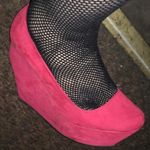 Qupid Red Velvet Platform Heels 9.5 Photo 5