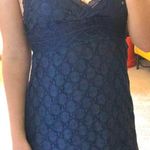 Boutique Navy Lace Cocktail Dress Photo 0