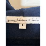 Young Fabulous and Broke  Piper Blue Tie Dye Cowl Neck Hoodie Large Photo 3