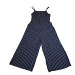 Old Navy Sleeveless Square Neck Cami Jumpsuit Size M NEW Pinstripe Nautical Photo 1