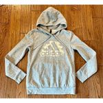 Adidas  grey hooded fleece lined sweatshirt size sml Photo 9