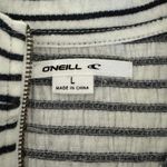 O'Neill Slate Allina Stripe Zip Up Tank Top Top Navy Skimmer Cropped NWT Large Photo 8