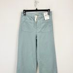 Madewell The Emmett Wide Leg Pant Patch Pocket Blue Horizon High Rise US 26 NWT Photo 7
