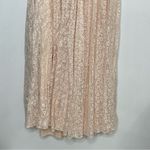 Mac Duggal  93679 Beaded Lace Long Sleeve Wrap Over Gown, Light Rose, Size 12 Photo 6