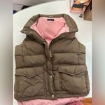 J.Crew  Khaki and Blush Puffer Vest Photo 2