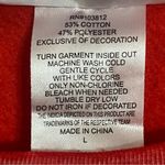 Nba Women’s  Detroit Pistons Boat Neck Sweatshirt Size Large Red Basketball Photo 2