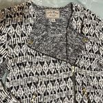 Lucky Brand  Long Knit Moto Sweater Jacket Cardigan Size M Photo 3