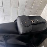Sleek Black Leather Backpack Photo 6