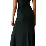 BHLDN Cortine Sleeveless Long Gown Front Slit Dress Forest Green Size 6 NWOT Photo 4
