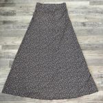 Joyfolie Mia Joy grey floral wrap front hi waist maxi skirt size medium F48 Gray Photo 5