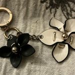 Victoria's Secret Victoria’s Secret charm floral white And black Keychain Key ring Key Fob Photo 1