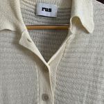 RUS the Brand | Jisho Polo Sweater Oversized | Eggshell | Size Small Photo 2