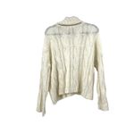 Tularosa Sweater Womens Small Greta Turtleneck Pullover Cable Knit Ivory Cream Photo 2