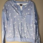 Splendid  star print baby blue pajama set women’s medium Photo 0