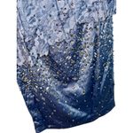 NWT Mandalay Grey Silver Beaded Sequin Lace Mini Cocktail Evening Dress Womens 6 Gray Photo 3