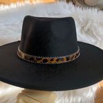 Forever 21 Black fedora with leopard band, brand new Photo 0