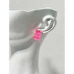 Gummy Bear Novelty Candy Lollies Earrings Studs 2 pairs Peach Pink Statement Pink Photo 1