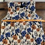 Slate + Willow  Womens Size 8 Blue Orange Floral Jacquard Shift Dress Sleeveless Photo 46