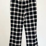 Gap NWOT plaid black and white crop flair trousers size 4 Photo 3