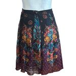 None VTG Pleated Sheer Fit & Flare Skirt Whimsigoth Fairy Grunge Floral Boho Cottage Photo 8