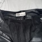 ZARA High Waist Wide Leg Faux Leather Pants Photo 1