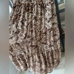 Anthropologie Moon River Smocked midi dress paisley ruffles embroidered tiered Photo 3