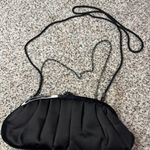 Kate Landry Vintage Black Satin Clutch Crossbody Bag Elegant Formal Photo 0