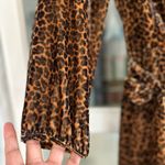 J.Crew J.‎ Crew True Wrap Lined Dress in Drapey Velvet Leopard Print Size 0 Photo 6