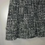 Brooks Brothers  Petites Skirt Green and Black Fringe A-Line Tweed Wool Size 8 Photo 4