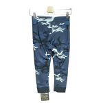 The Upside Camo Print Drawstring Cropped Leggings Blue Black Size US 6 Photo 3