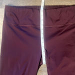 Athleta Women's Eggplant (Purple) Athletic Leggings w/rear zipper pocket XL Photo 7