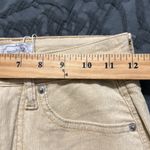 Mud Pie  size XS cream Felix corduroy jeans side slit hem classic cut zipper close Photo 4