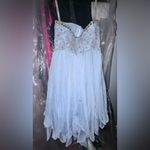 Tony Bowls  Light Blue Satin Dress Photo 5