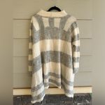 Free People Alpaca oversized  Gray and Cream Crew Neck Sweater Photo 1