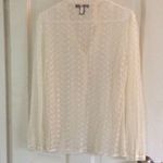 Gloria Vanderbilt  Lovely Sheer Top Size 10 Photo 2
