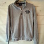 Hard Rock Cafe Hard Rock Sacramento Cafe Gray Half-Zip Sweater size medium Photo 0