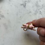 Juicy Couture NWOT  Pink Flying Pig Charm with Gold Accents Photo 3