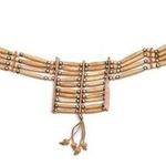 Natural Beige Buffalo Bone Chest Plate Choker Western Indian Style Jewelry New Photo 0