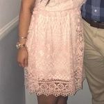 Tobi Light Pink Lace Dress Photo 4