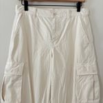 Madewell Garment-Dyed Low-Slung Straight Cargo Pants Cream Vintage Linen 26 Photo 4