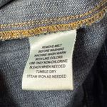 st. john's bay St. John’s Bay SZ 14 Mini Denim Skort Pockets Belted Dark Vintage Wash Zip-Fly Photo 7