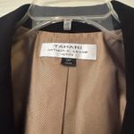 Tahari  Black Blazer Women’s 14P Jacket Crepe Career Formal Office Petite Photo 2