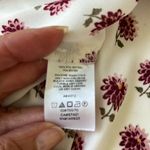 Loft Floral Eyelet Blouse White M Photo 14