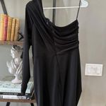 Cinq à Sept CINQ a SEPT Alora One-shoulder Ruched Bodycon Mini Dress Black Womens Size 12 Photo 6