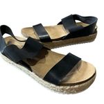 Big Buddha  Sandals Women’s Size 9 Black Jute Platform Open Toe Chunky Shoes Photo 10